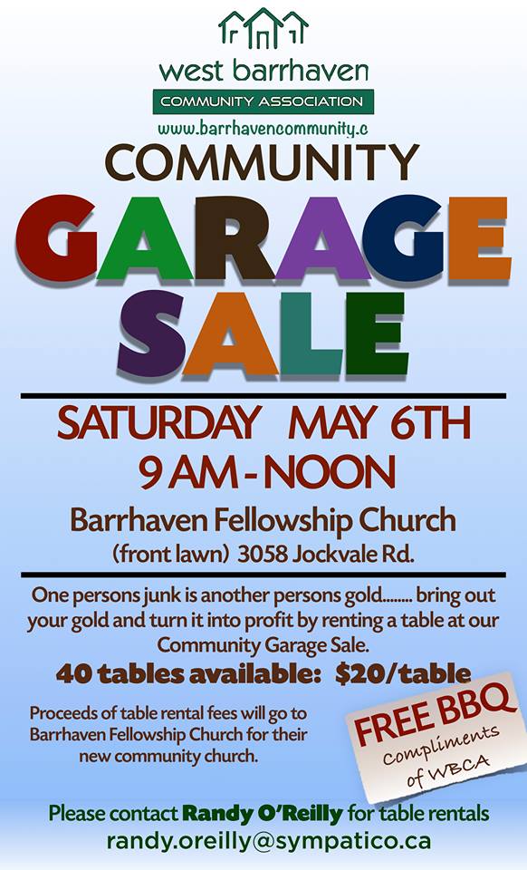 Barrhaven Community Garage Sale