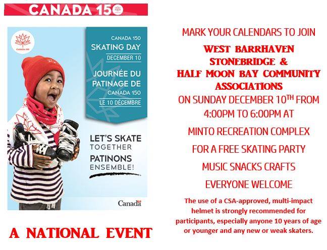 Canada 150 Skate Day in Barrhaven