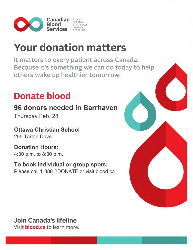 Canadian Blood Services - Barrhaven Community Blood Donor Clinic