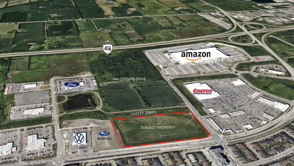Location of new Barrhaven Mall